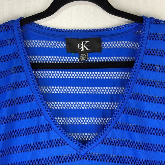 Calvin Klein Royal Blue Swimsuit Coverup Swimwear Women’s Size X-Large Beachwear - Picture 3 of 5